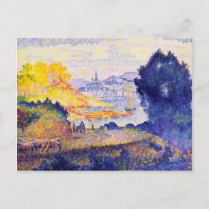 Henri-Edmond Cross- View von Menton Postkarte