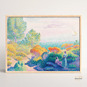 Henri Edmond kreuzen zwei Frauen an der Küste Poster
