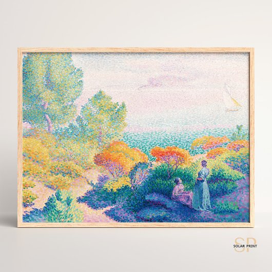 Henri Edmond kreuzen zwei Frauen an der Küste Poster