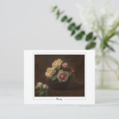 Henri Fantin-Latour #485 - Fine Art Postcard Postkarte (Stehend Vorderseite)
