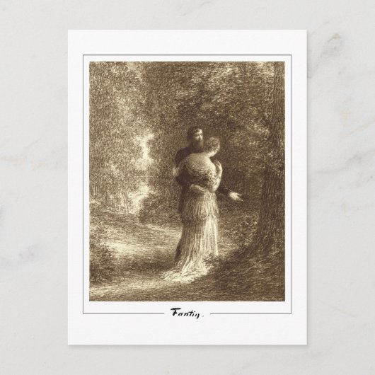 Henri Fantin-Latour #508 - Fine Art Postcard Postkarte (Vorderseite)