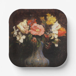 Henri Fantin-Latour, Blume, Camelias, Tulips Pappteller
