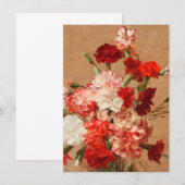 Henri Fantin Latour - Gartennelken ohne Vase Dankeskarte (Vorne/Hinten)