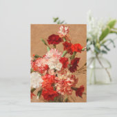 Henri Fantin Latour - Gartennelken ohne Vase Dankeskarte (Stehend Vorderseite)