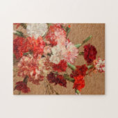 Henri Fantin Latour - Nelken ohne Vase Puzzle (Horizontal)