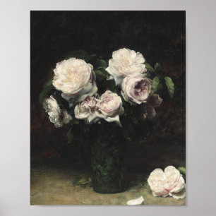 Henri Fantin-Latour-Rose im Glass Vintag Art Poster