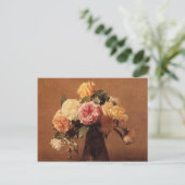 Henri Fantin-Latour- Rose Postkarte (Stehend Vorderseite)