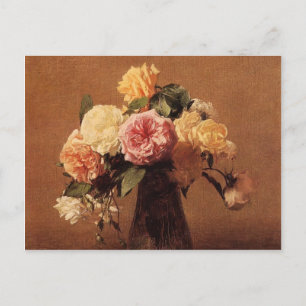 Henri Fantin-Latour- Rose Postkarte
