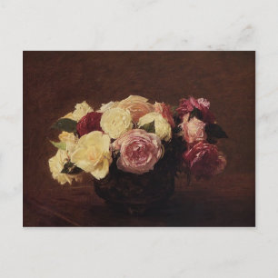 Henri Fantin-Latour- Rose Postkarte