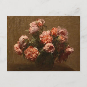 Henri Fantin-Latour- Vase der Peonies Postkarte