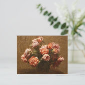 Henri Fantin-Latour Vase of Peonies Postcard Postkarte (Stehend Vorderseite)