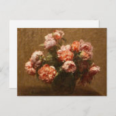 Henri Fantin-Latour Vase of Peonies Postcard Postkarte (Vorne/Hinten)