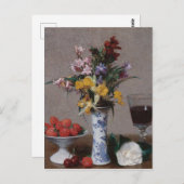 Henri Fantin-Latour Vintag die Verlobung Bouquet Postkarte (Vorne/Hinten)