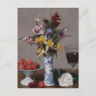 Henri Fantin-Latour Vintag die Verlobung Bouquet Postkarte