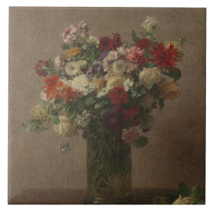 Henri Fantin-Latour Vintage Blumen aus der Normand Fliese
