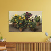 Henri Fantin-Latour Vintage Stiefmütterchen Lila g Leinwanddruck (Insitu (Wohnzimmer))