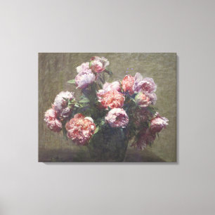 Henri Fantin-Latour Vintage Vase der Peonies Leinwanddruck