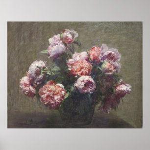 Henri Fantin-Latour Vintage Vase der Peonies Poster