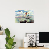 Henri Farre Der Feind wird Blind Poster (Heimbüro)