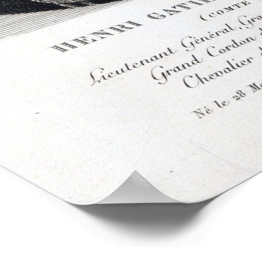 Henri Gatien Bertrand Poster (Ecke)