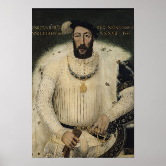 Henri II, König von Frankreich, 1555 Poster (Vorne)