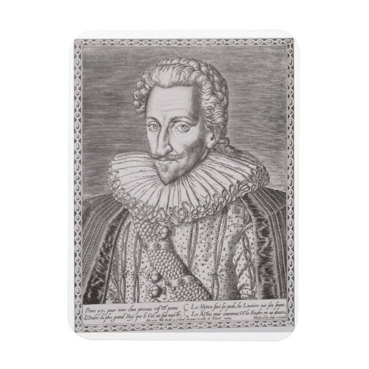 Henri IV (1553-1610) als König von Navarra, 1589 ( Magnet (Vertikal)