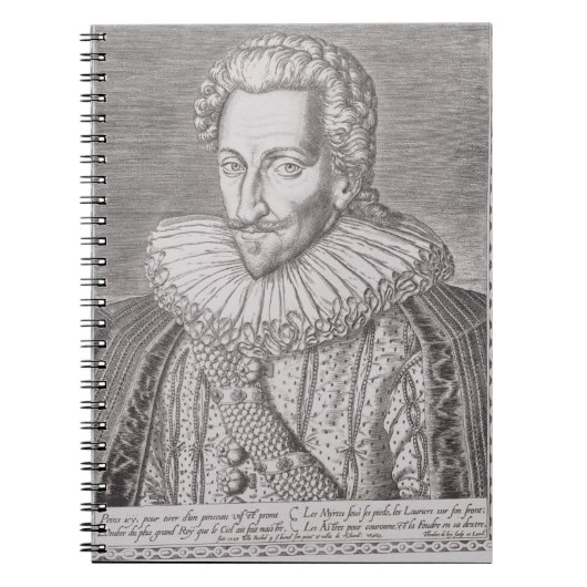 Henri IV (1553-1610) als König von Navarra, 1589 Notizblock (Vorderseite)