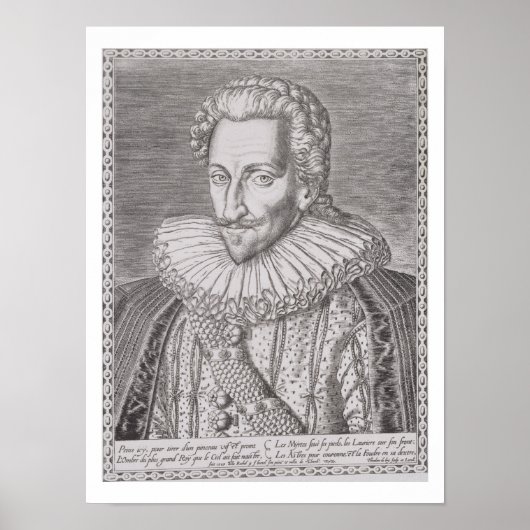 Henri IV (1553-1610) as King of Navarre, 1589 (eng Poster (Vorne)