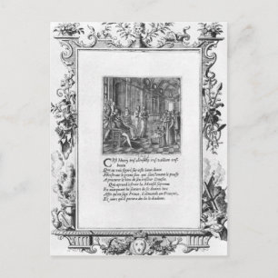 Henri IV - Lehren von König von Frankreich und Nav Postkarte