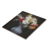 Henri Latour Blue Vase Narcissus und Tulips Fliese (Seite)
