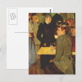 Henri Lautrec - Ecke im Moulin de la Galette Postkarte (Vorne/Hinten)