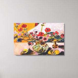 Henri Matisse - ANEMONES UND CHINESISCHE VASE 1943 Leinwanddruck