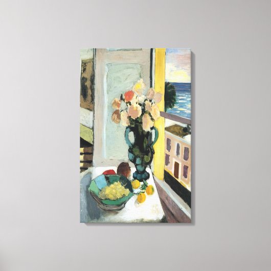 Henri Matisse - BLUME VOR EINEM FENSTER 1922 Leinwanddruck (Vorderseite)