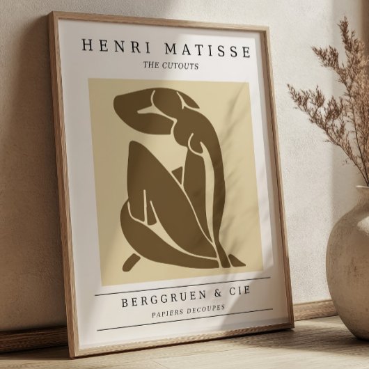 Henri Matisse Cutouts Retro Exhibition Poster