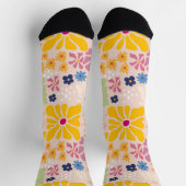 Henri Matisse Floral Inspired Seamless Pattern Socken (Oben)