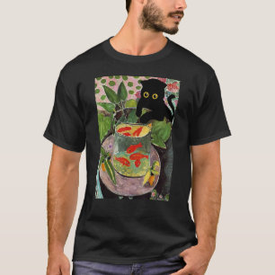 Henri Matisse Goldfisch und Katze berühmtes Kunstw T-Shirt