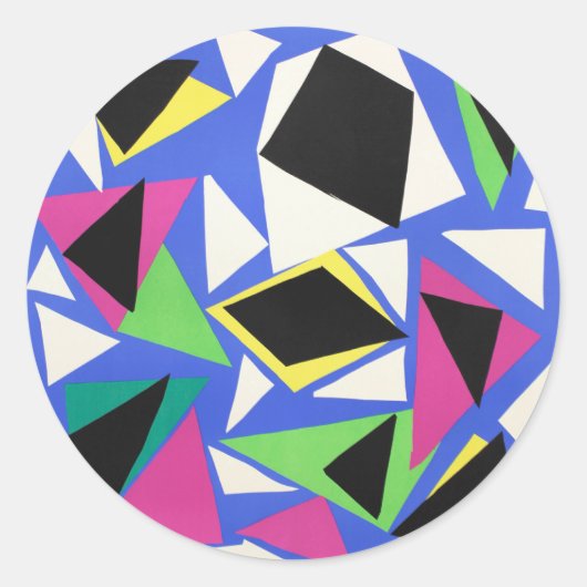 Henri Matisse's Exhibition Poster Runder Aufkleber (Vorderseite)