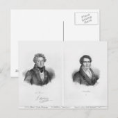 Henri Montan Berton und Francois Adrien Postkarte (Vorne/Hinten)