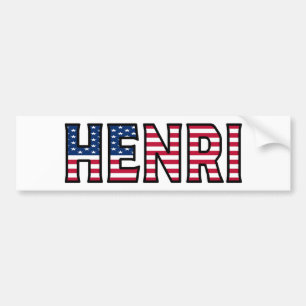 Henri Name Vorname USA Aufkleber Sticker Auto Autoaufkleber
