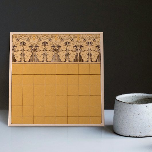 Henri Privat-Livemont Wanddekoration Jugendstil Fliese