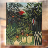 Henri Rousseau - Affen & Papagei im Jungfrau-Wald Fensteraufkleber (Blatt 2)