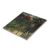 Henri Rousseau - Affen & Papagei im Jungfrau-Wald Fliese (Seite)