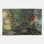 Henri Rousseau - Affen & Papagei im Jungfrau-Wald Geschirrtuch (Horizontal)