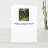 Henri Rousseau - Affen & Papagei im Jungfrau-Wald Karte (Rückseite)