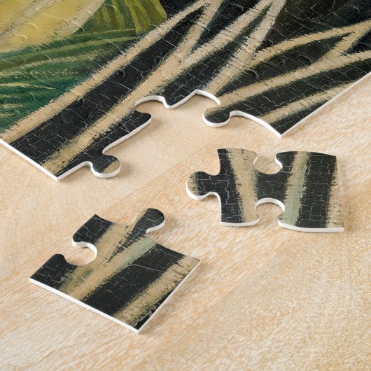 Henri Rousseau - Affen & Papagei im Jungfrau-Wald Puzzle (Seite)