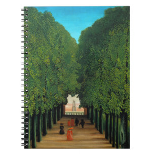 Henri Rousseau, Allee im Park in Saint-Cloud Notizblock