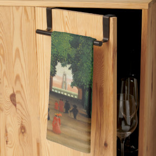 Henri Rousseau, Allee im Park von Saint-Cloud Geschirrtuch