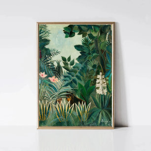 Henri Rousseau, Äquatorialer Dschungel Vintage T Poster
