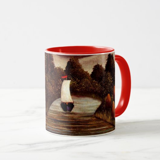 Henri Rousseau art: Die Banken der Oise Tasse (VorderseiteRechts)