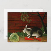 Henri Rousseau Art: Rabbit Postkarte (Vorne/Hinten)
